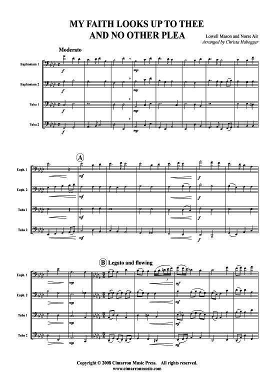 Product picture to: My Faith Looks Up to Thee/No Other Plea Verschiedene Verfasser