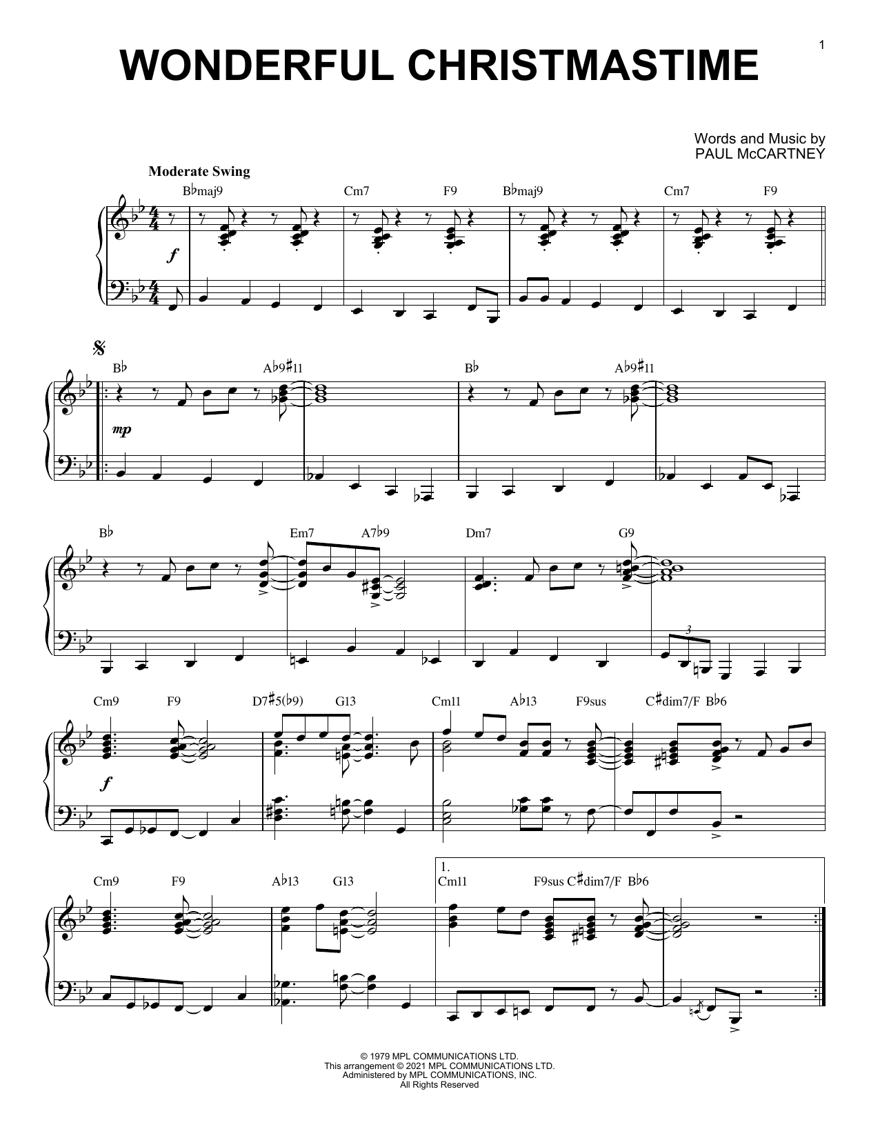 Produktbild zu: Wonderful Christmastime [Jazz version] (arr. Brent Edstrom)