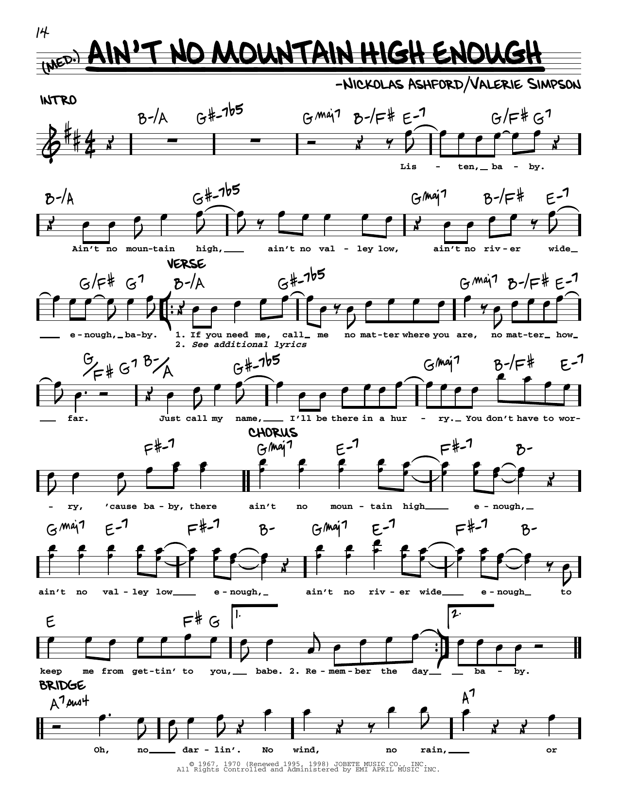 Produktbild zu:  Ain't No Mountain High Enough - Marvin Gaye & Tammi Terrell