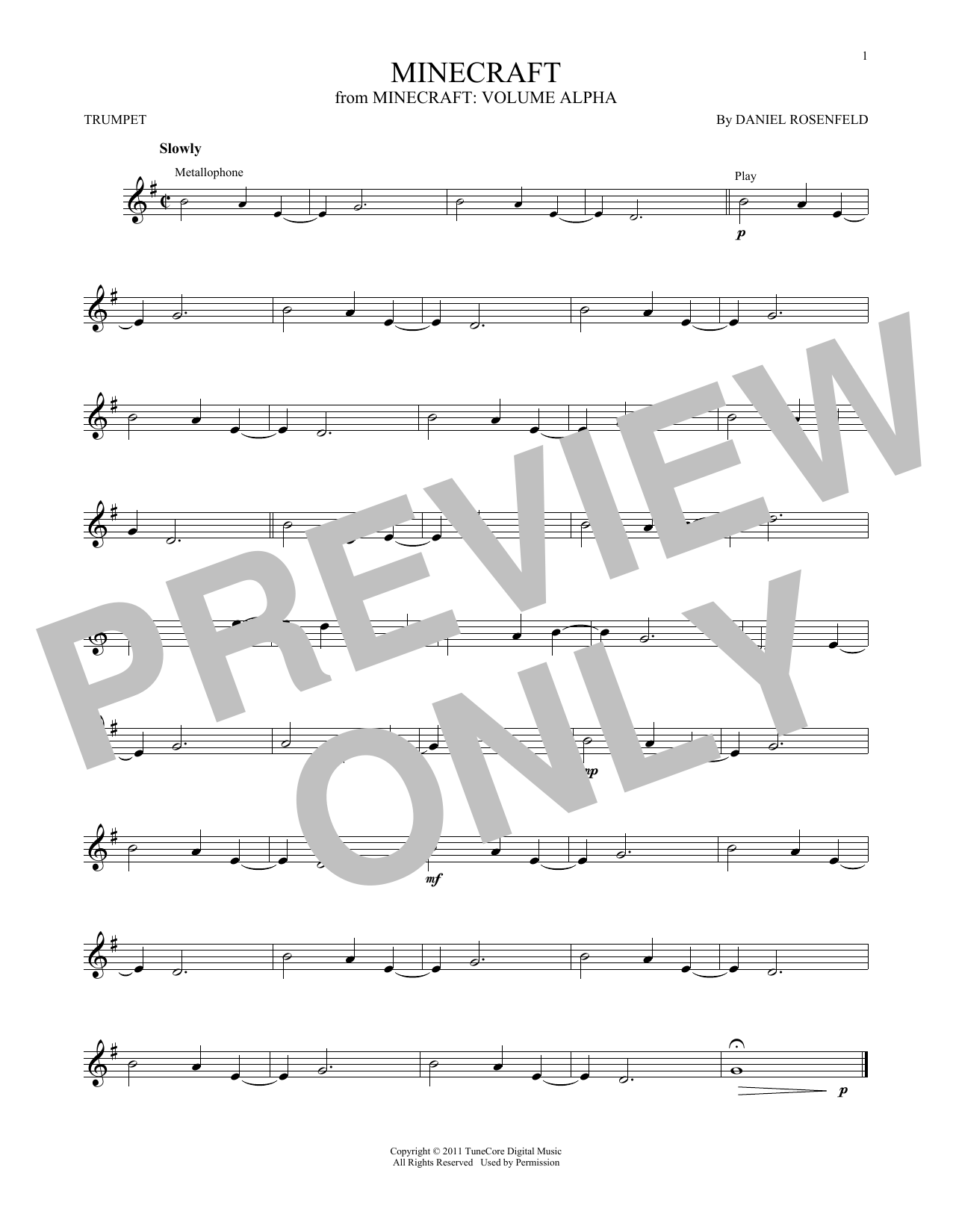 Produktgalerie: Seite 1 von 1 Minecraft, C418, Trompete