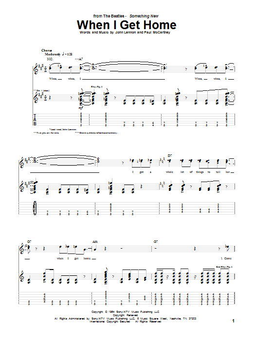 Product gallery: Page 1 of 1 When I Get Home, The Beatles