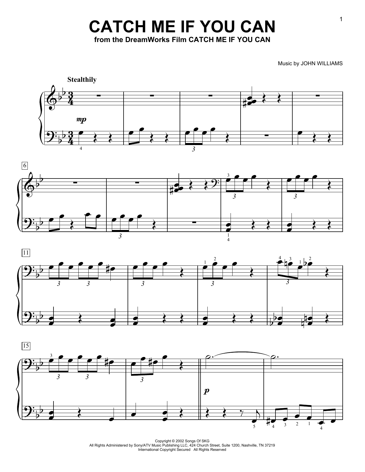 Product picture to:  Catch Me If You Can - John Williams