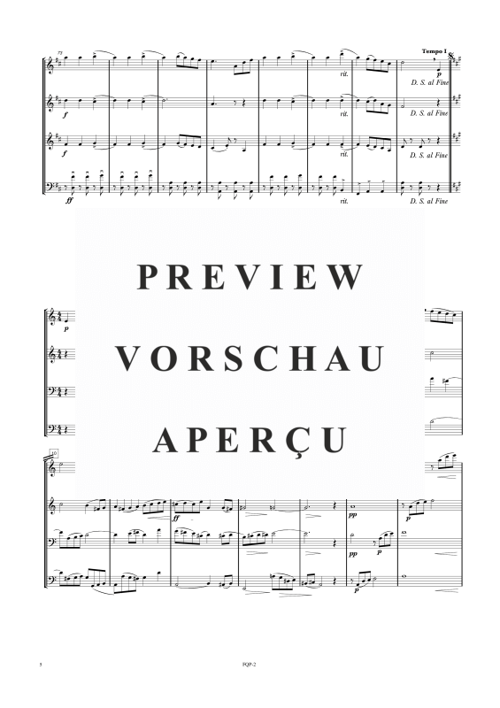 gallery: Quartettsuite, , Double Bass Quartet - Score