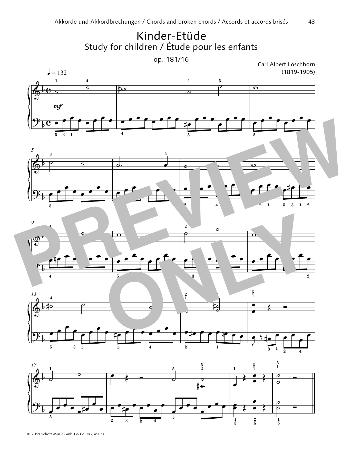 Product gallery: Page 1 of 1 Study for children, Carl Albert Löschhorn