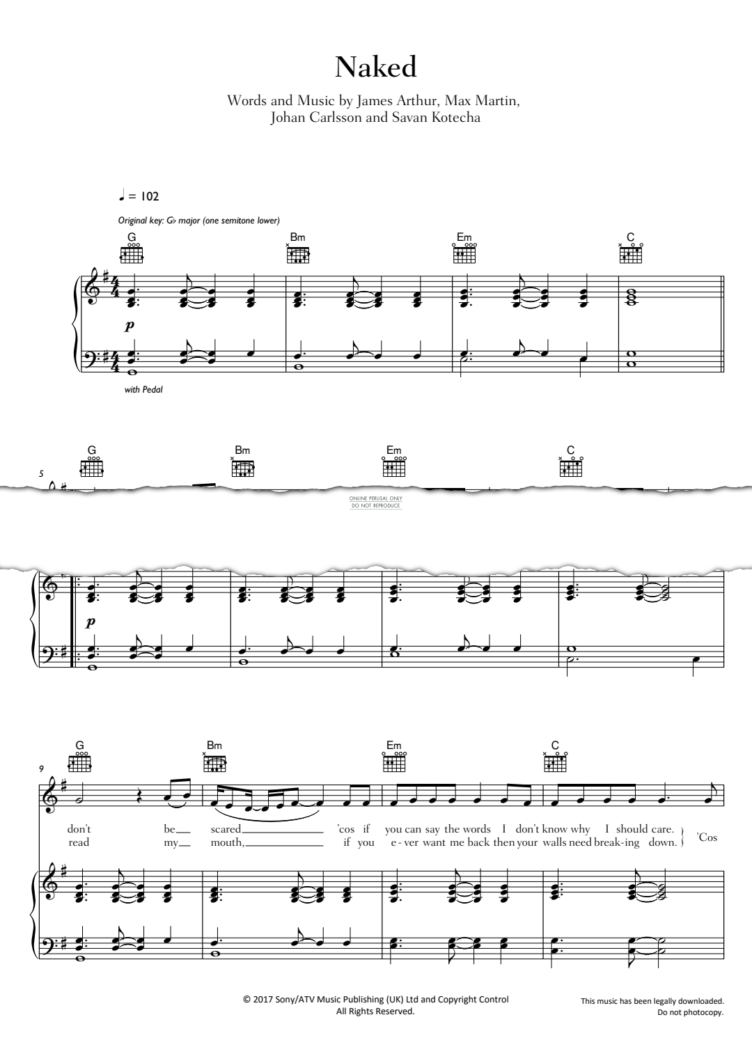 Product gallery: Page 1 of 1 Naked, James Arthur