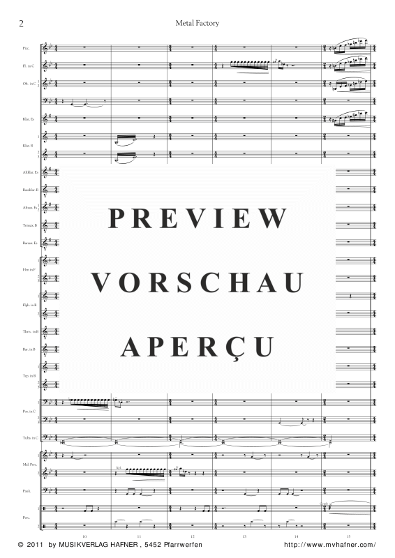 Product gallery: Page 7 of 11 Metal Factory, , (large wind orchestra)