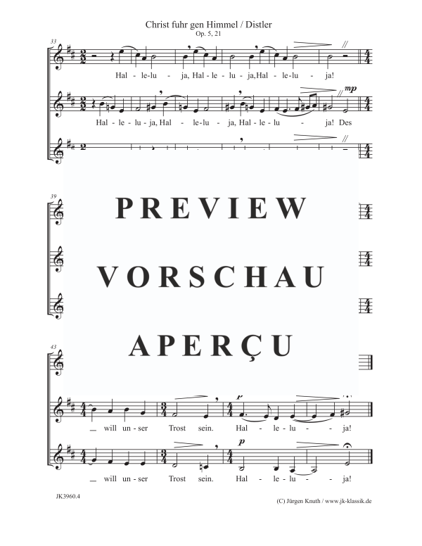 gallery: Christ fuhr gen Himmel , , (Frauenchor SSA)