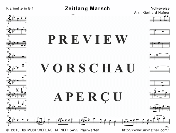 Product gallery: Page 6 of 11 Zeitlang Marsch, , (woodwind and brass)