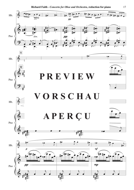 Product gallery: Page 18 of 21 Concerto for oboe and chamber orchestra , , (Oboe + Keyboard)