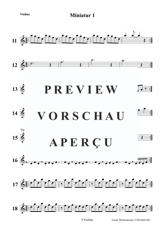 gallery: Miniatur 1, , (Variable instrumentation for harp/piano 1-4 strings)