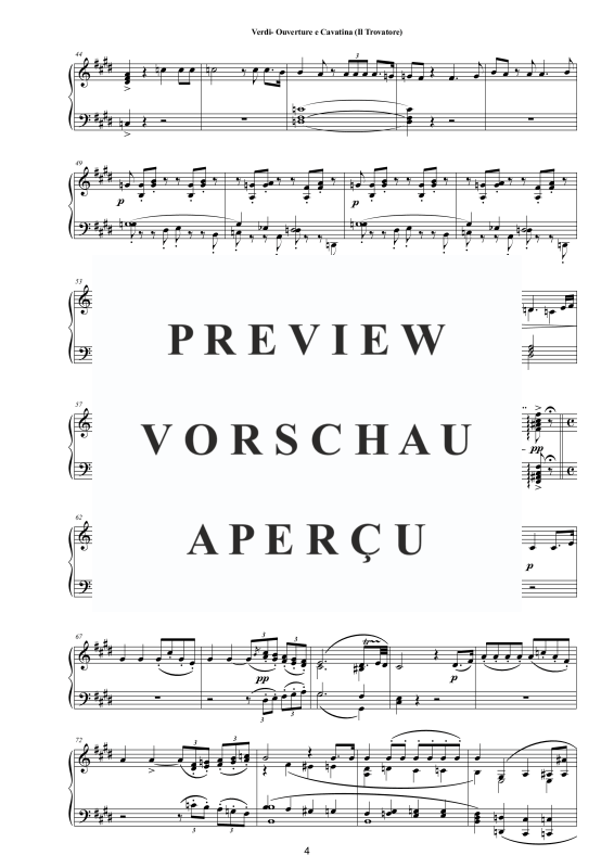 Produktgalerie: Seite 5 von 11 Ouverture e Cavatina (Il Trovatore) - Piano Version, , Klavier Solo
