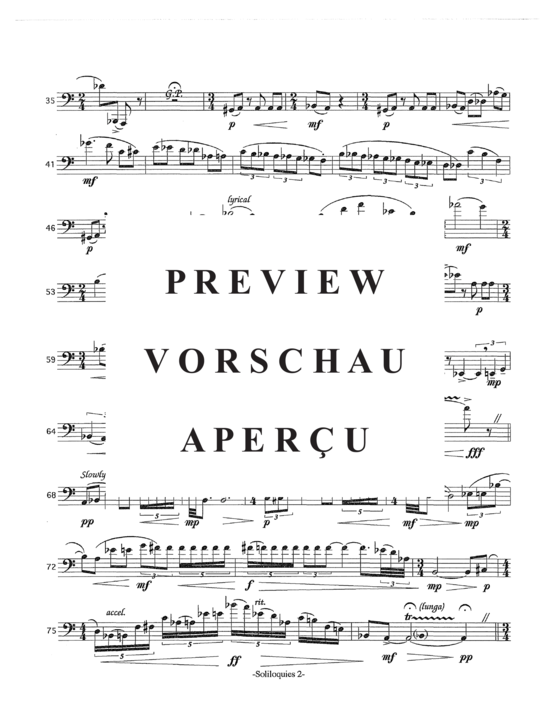 Product gallery: Page 5 of 9 Soliloquies , , (Euphonium Solo)