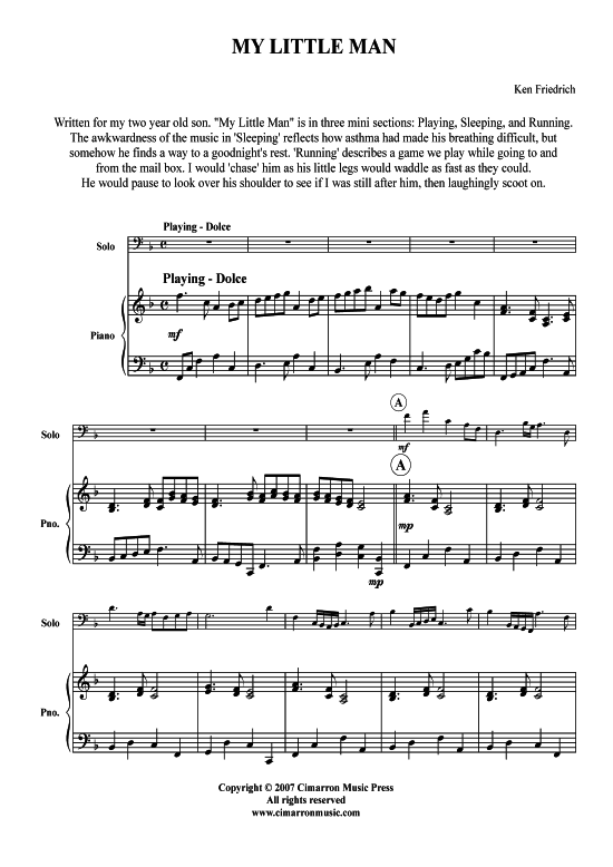 Product picture to: My Little Man (Son: Karlten) Kenneth Friedrich