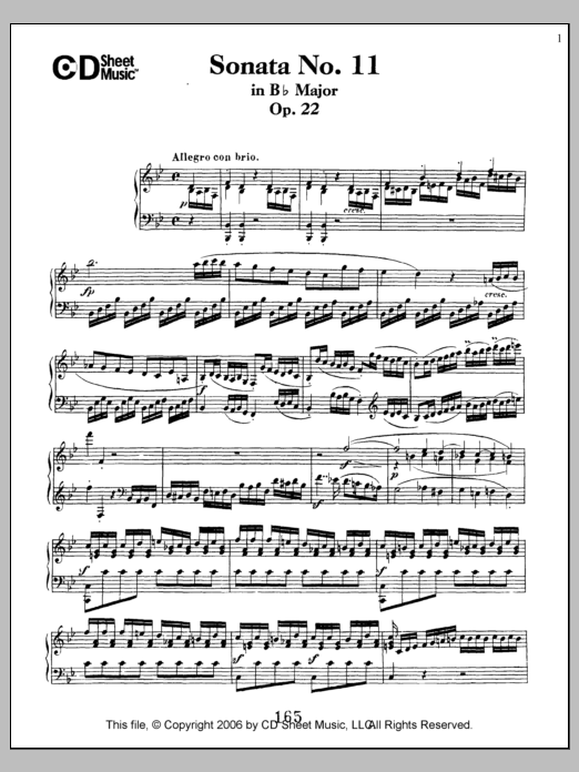 Produktbild zu:  Sonata No. 11 In B-flat Major, Op. 22 - Ludwig van Beethoven