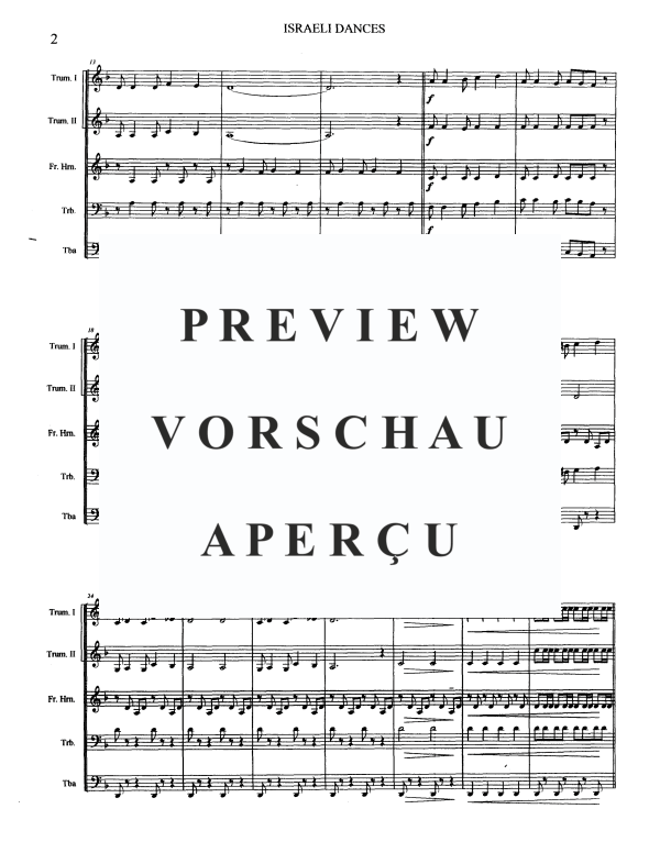 Produktgalerie: Seite 4 von 11 Israeli Dances, , BlechblÀserquintett