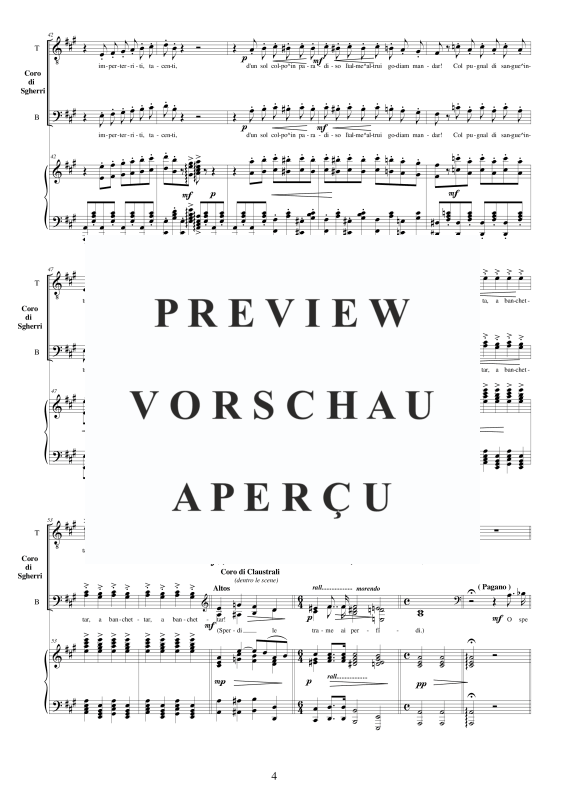 Produktgalerie: Seite 5 von 11 I Lombardi - (Act 1-V) Di perigli è piena l'opra, , Männerchor TBB und Klavier