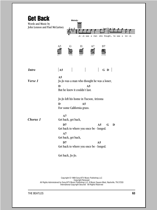 Product gallery: Page 1 of 1 Get Back, The Beatles