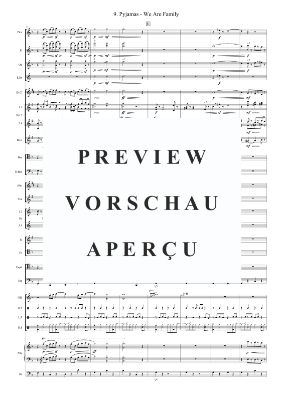 Produktgalerie: Seite 7 von 11 Pyjamas - We Are Family, , Blasorchester