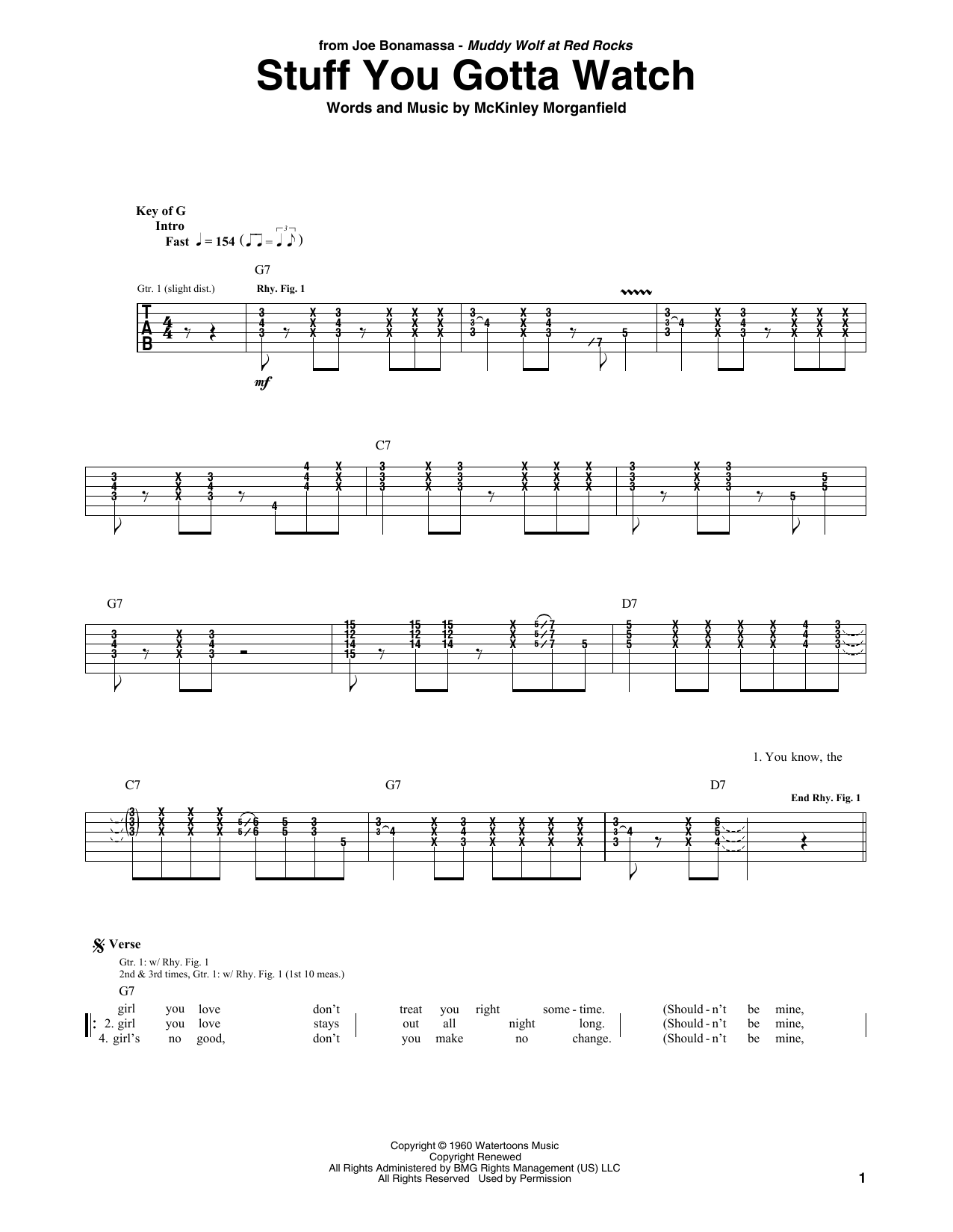 Product gallery: Page 1 of 1 Stuff You Gotta Watch, Joe Bonamassa