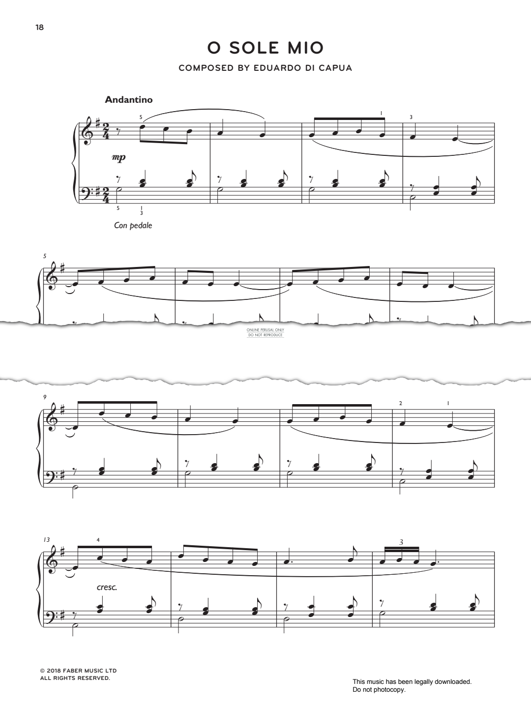 Product gallery: Page 1 of 1 O Sole Mio, Eduardo Di Capua