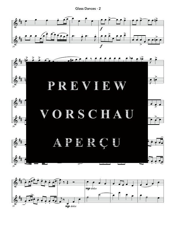 Product gallery: Page 6 of 11 Glass Dances, , (Clarinet duet)