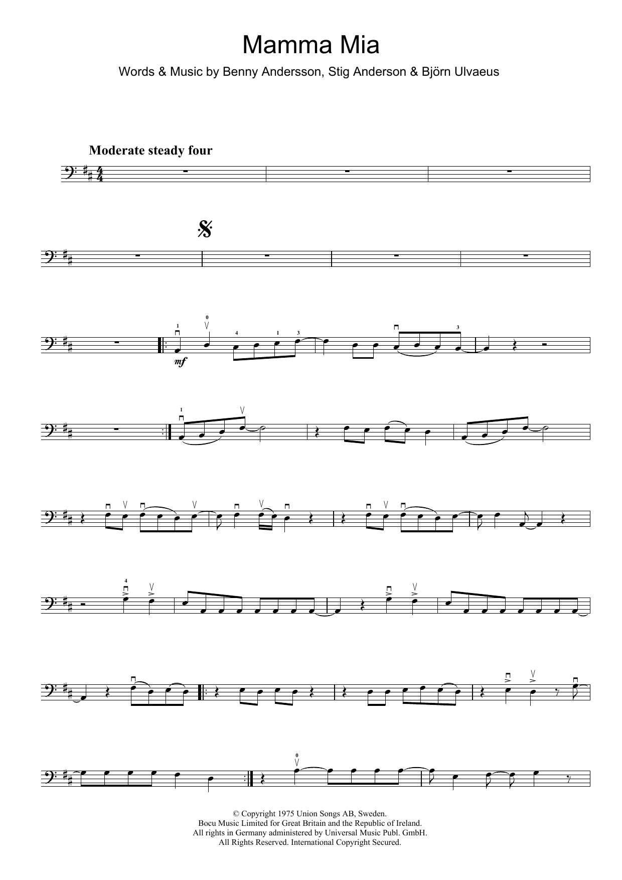 Produktgalerie: Seite 1 von 1 Mamma Mia, ABBA, Violoncello