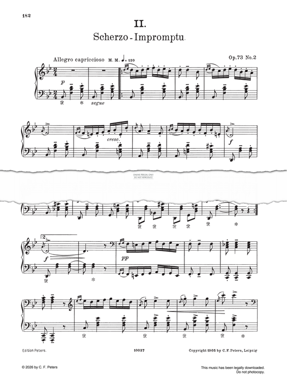 Product picture to: Stimmungen, Scherzo Impromptu