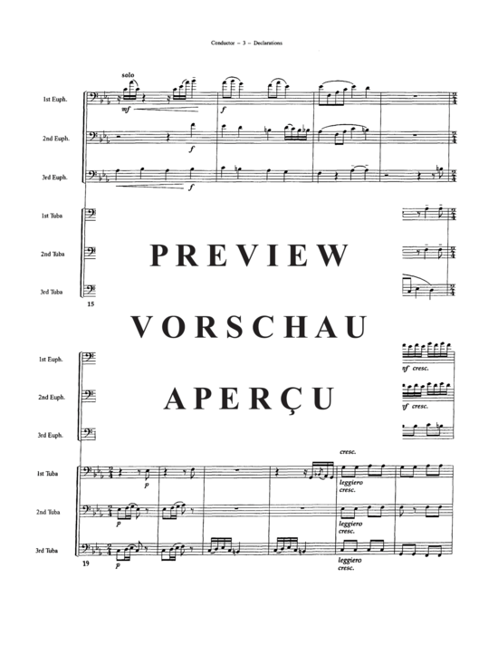 Produktgalerie: Seite 5 von 21 Declarations , , (Tuba Ensemble EEETTT)
