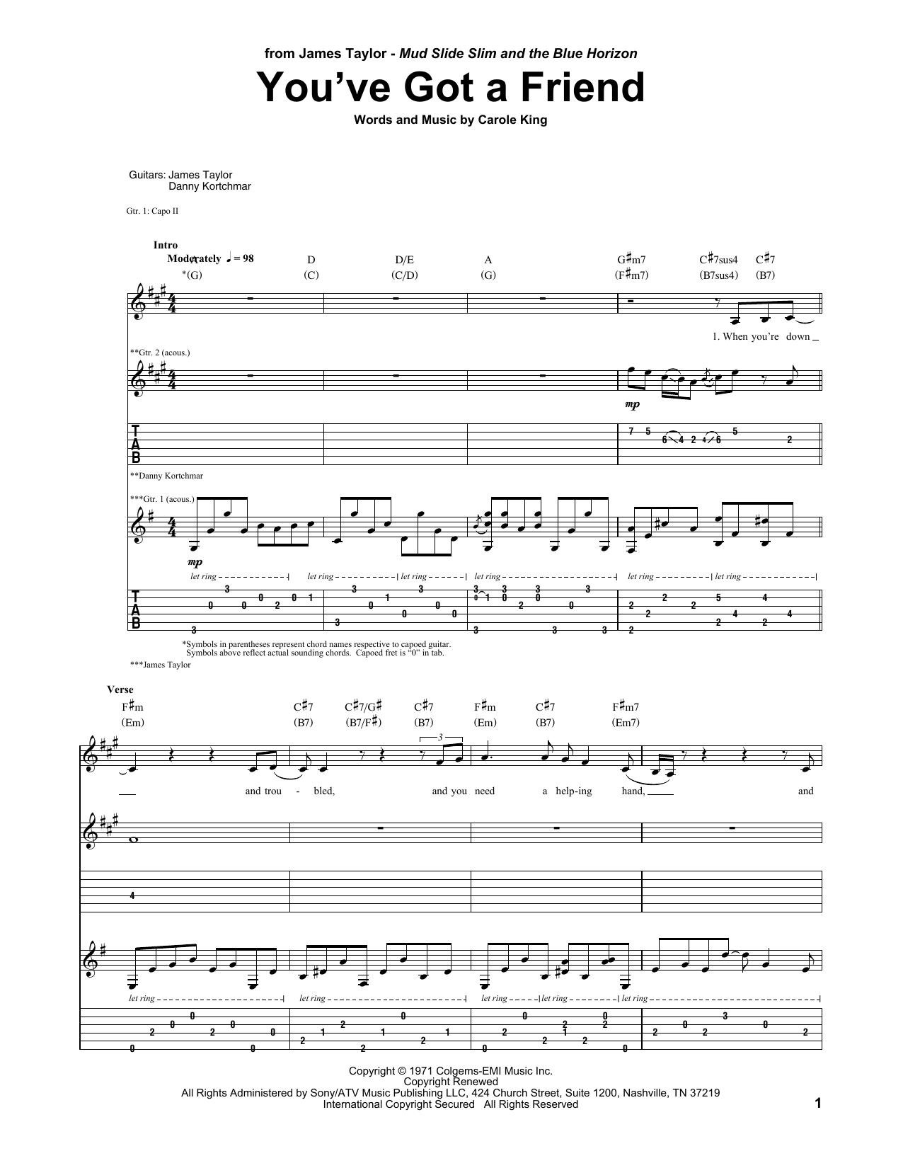 Produktgalerie: Seite 1 von 1 You've Got A Friend, James Taylor, Gitarre