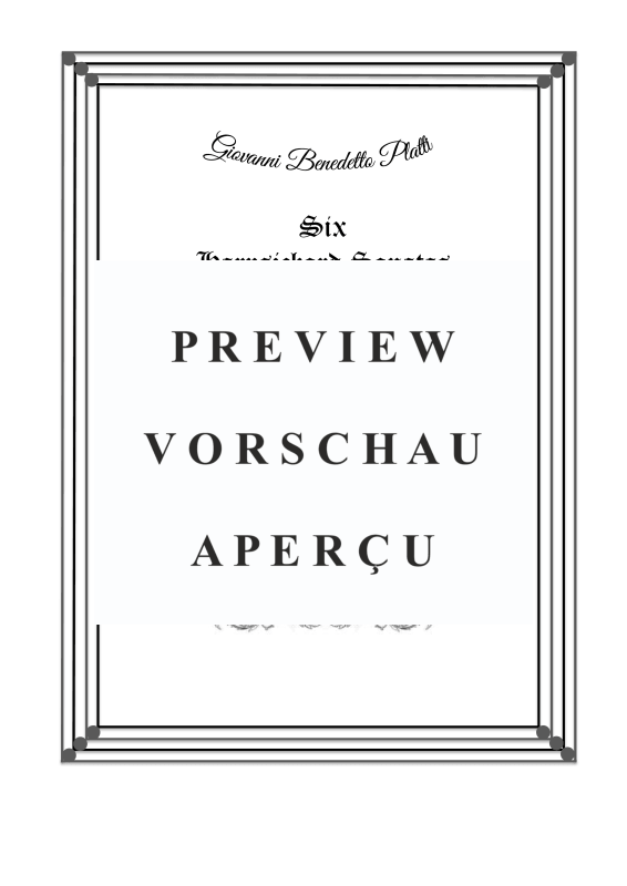 Produktgalerie: Seite 2 von 11 6 Cembalo Sonaten - Teil 1 Op.1, , Cembalo/Klavier Solo