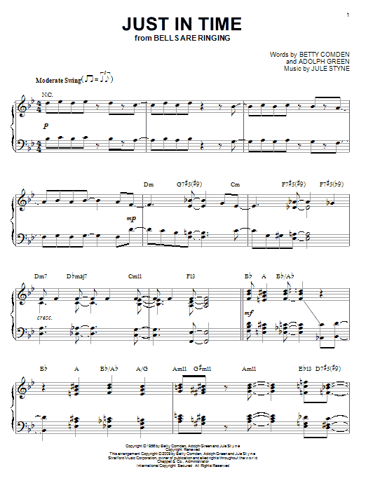 Product gallery: Page 1 of 1 Just In Time (arr. Brent Edstrom), Frank Sinatra