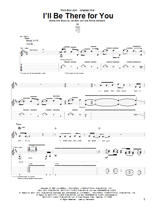 Product gallery: Page 1 of 1 I'll Be There For You, Bon Jovi