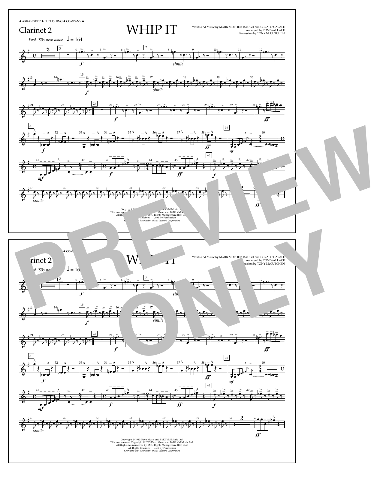 Product picture to: Whip It - Clarinet 2
