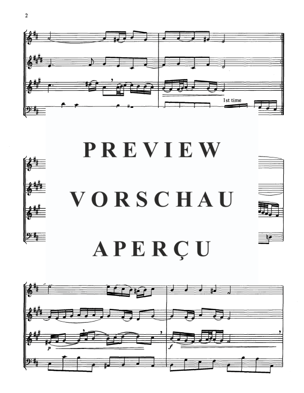 Product gallery: Page 4 of 9 Air from "Suite No. 3", , Woodwind Quartet Horn Solo, Oboe, Clarinet and Bassoon