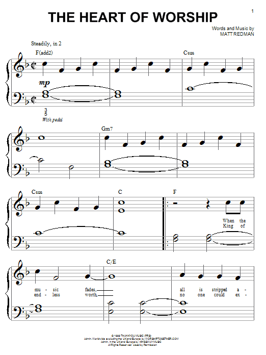 Produktgalerie: Seite 1 von 1 The Heart Of Worship, Matt Redman, Klavier