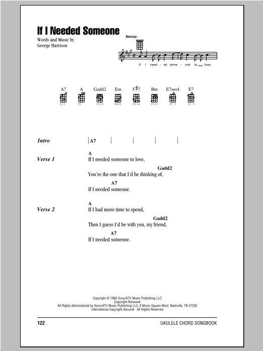 Product gallery: Page 1 of 1 If I Needed Someone, The Beatles
