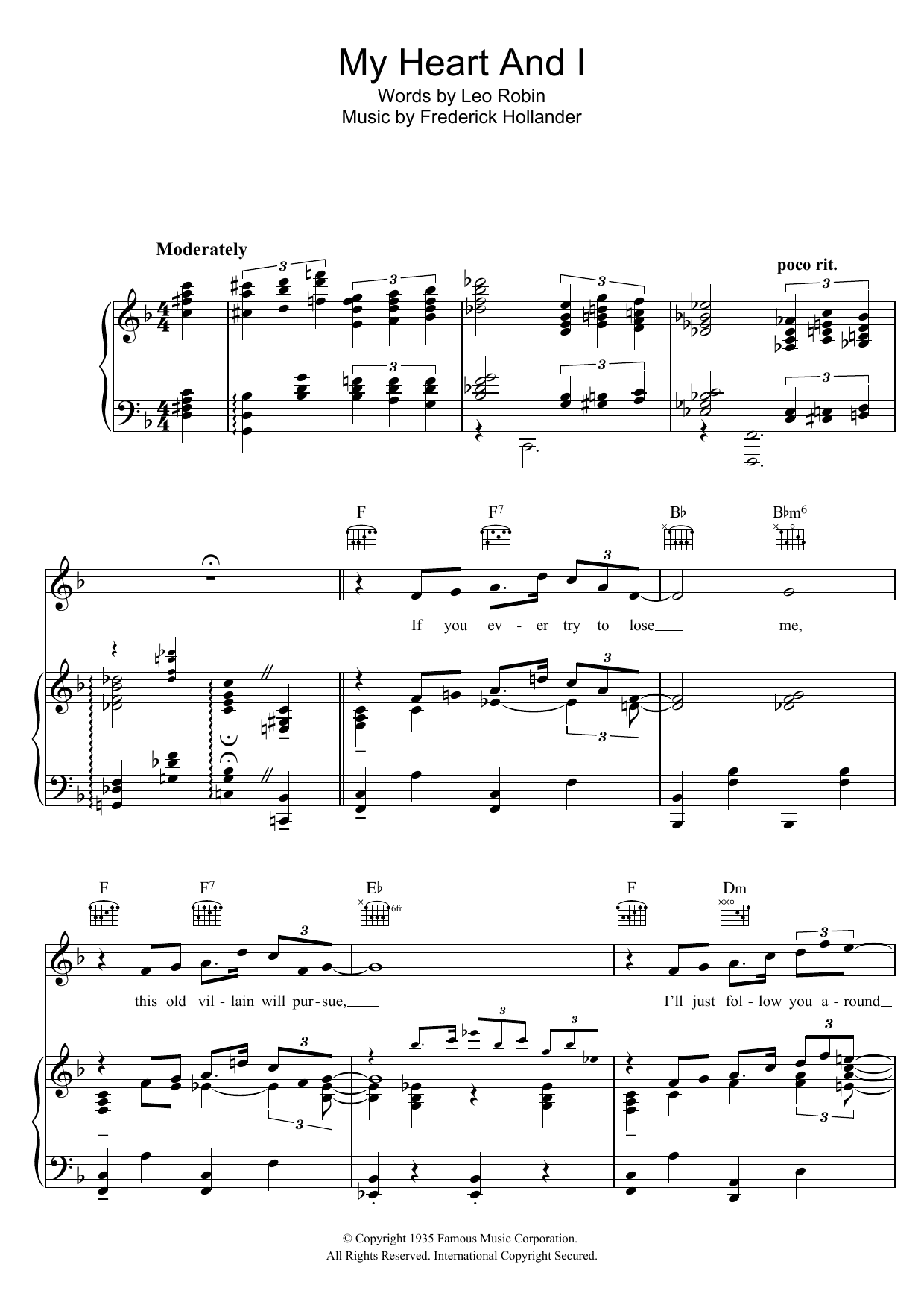 Produktgalerie: Seite 1 von 1 My Heart And I, Bing Crosby, Gesang, Gitarre, Klavier