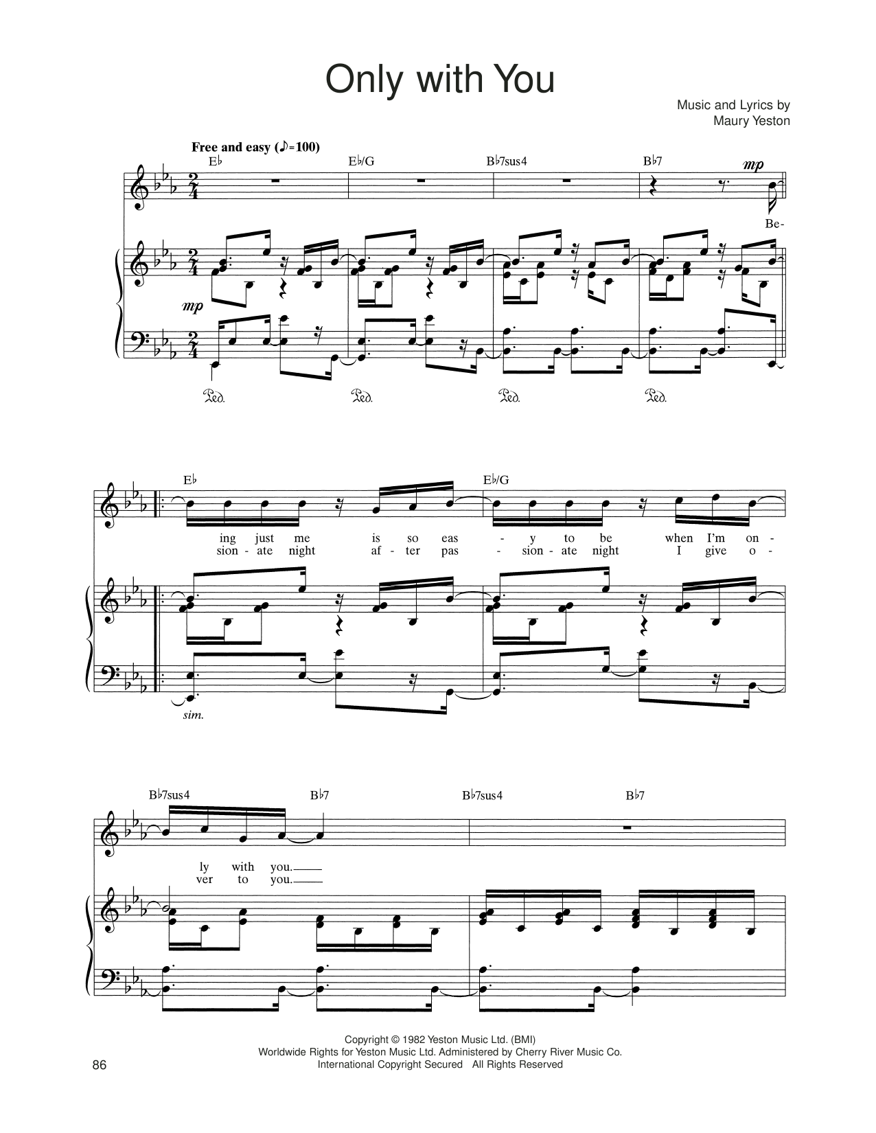 Produktbild zu: Only With You (from Nine)