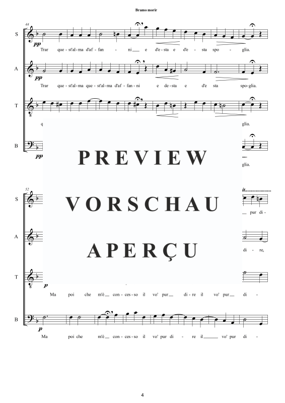 Produktgalerie: Seite 5 von 11 Bramo morir - Madrigal, , Gemischter Chor a capella