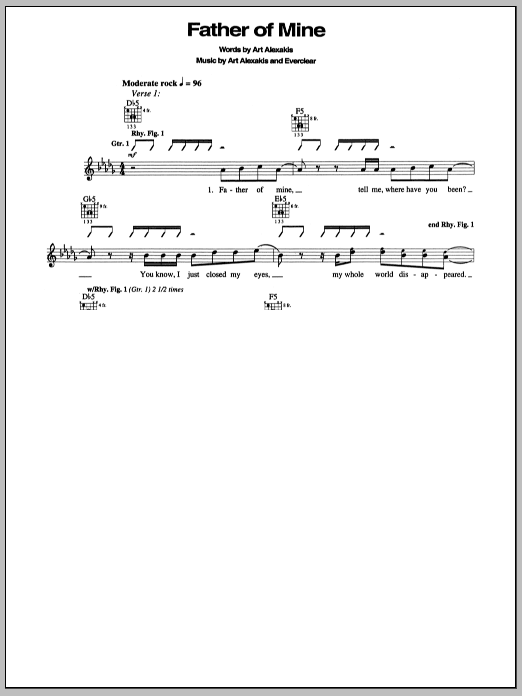 Produktgalerie: Seite 1 von 1 Father Of Mine, Everclear, Gitarre