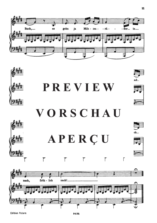 Product gallery: Page 7 of 7 Wohin D.795-2 (Die Schöne Müllerin), , Low Voice and Piano