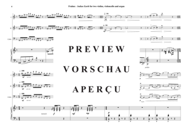 Product gallery: Page 5 of 21 Indian Earth , , (Quartet for 2 violins, violoncello + organ)