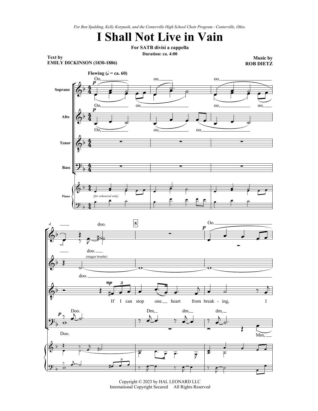 Produktbild zu: I Shall Not Live In Vain
