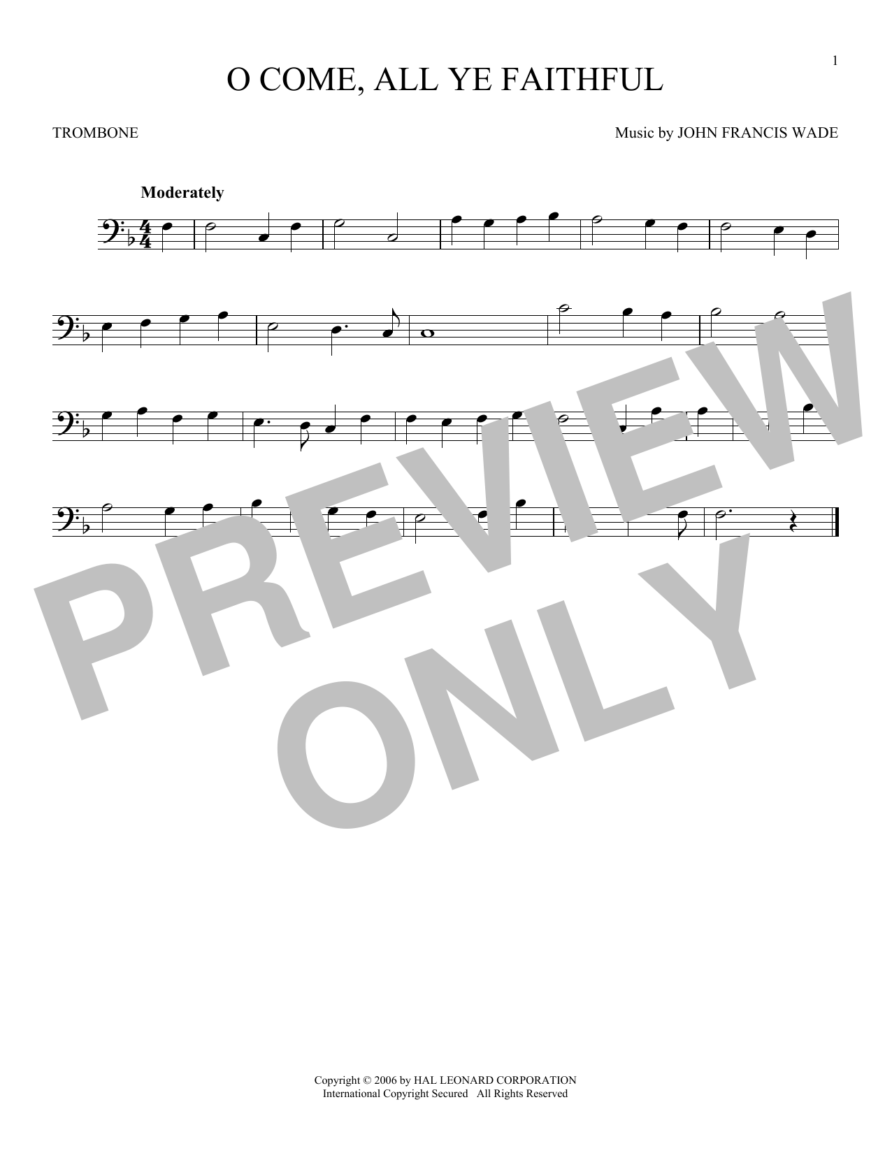 Product gallery: Page 1 of 1 O Come, All Ye Faithful, John Francis Wade