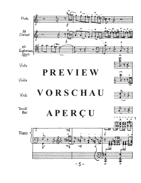 Produktgalerie: Seite 9 von 21 Euphonism-a divermento-concertino , , (Gemischtes Ensemble + Euphonium Solo)