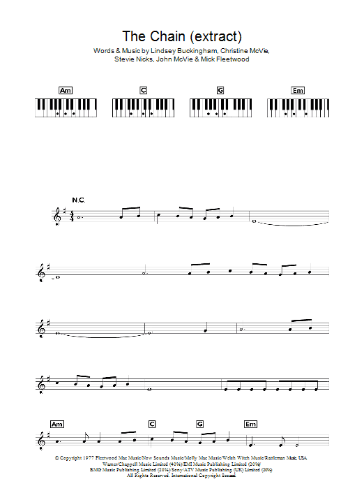 Produktgalerie: Seite 1 von 1 The Chain, Fleetwood Mac, Melodieinstrument