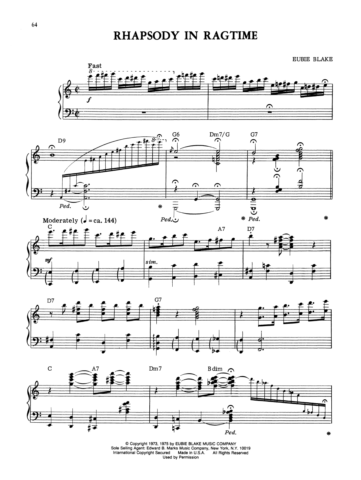 Produktbild zu: Rhapsody In Ragtime