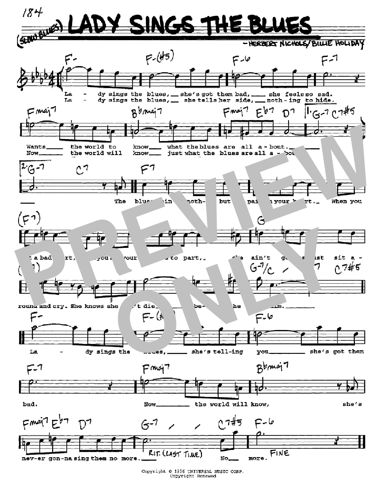 Produktbild zu: Lady Sings The Blues