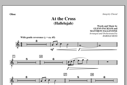 Produktgalerie: Seite 1 von 1 At The Cross (Hallelujah) - Oboe, Harold Ross, Chor