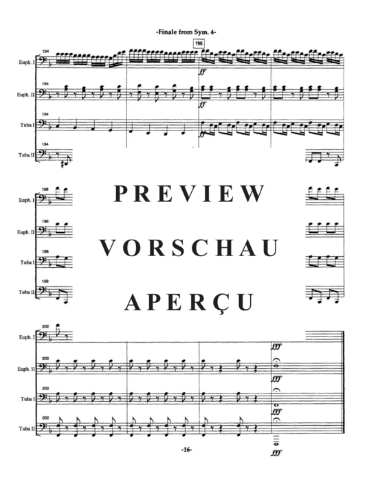 gallery: Finale from Symphony No. 4 , , (Tuba Quartett EETT)